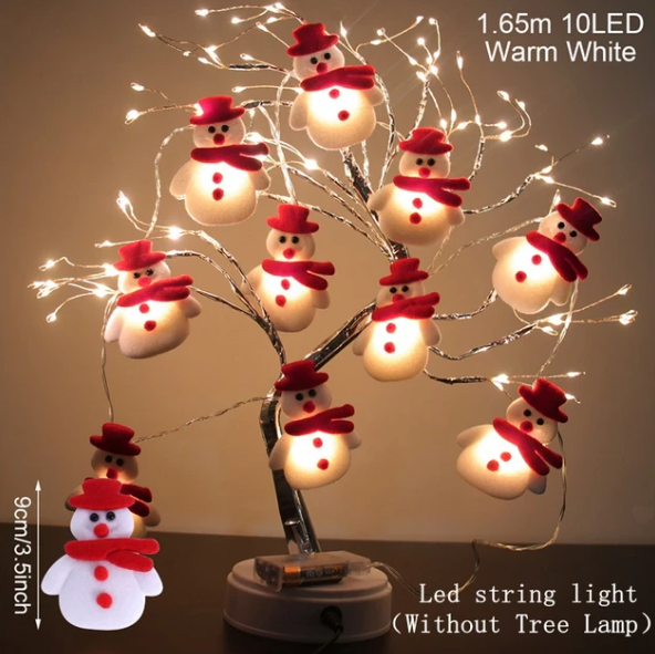 Snow Man String Lights