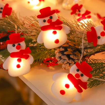 Snow Man String Lights