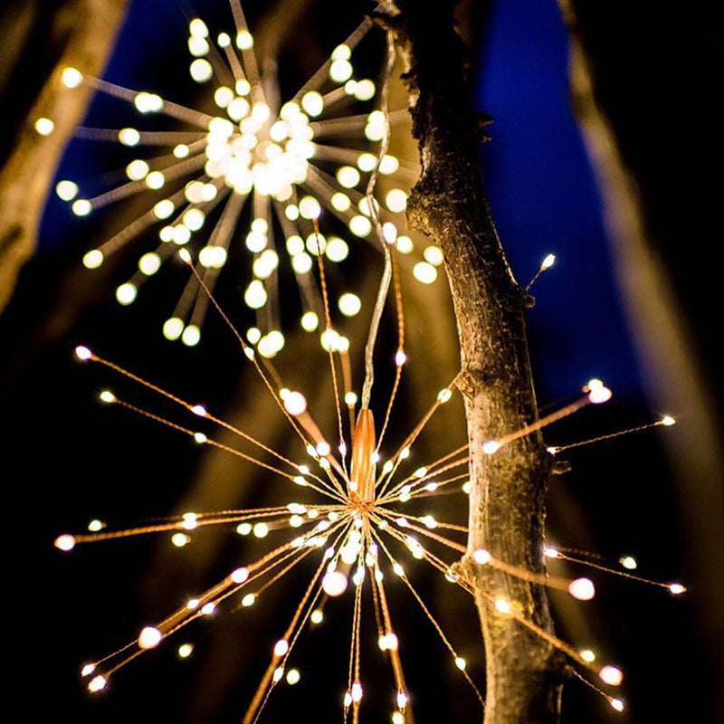 LED Copper Wire Fireworks Light in use